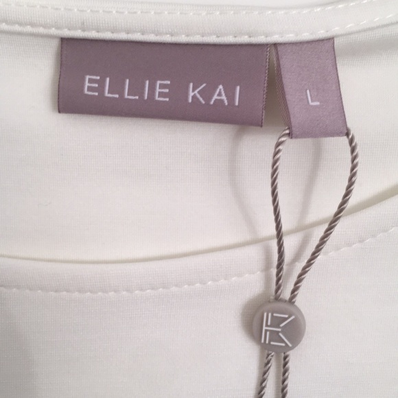 ✅ SOLD Ellie Kai NWT OFF-WHITE Shirt 8 - Picture 6 of 9